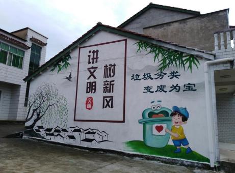 新田墙绘是现在流行的墙体广告