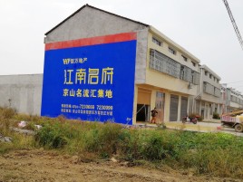 新田农村墙体广告在不同形式上面展现的不同特色