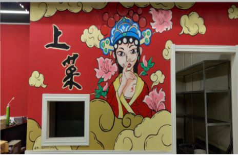 新田墙体彩绘的发展和应用