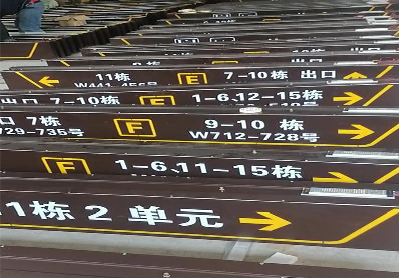 新田广告标识中，常见的几种安装方式。